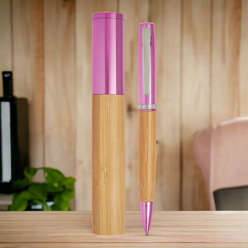 Penna sfera bamboo metallo - a, e