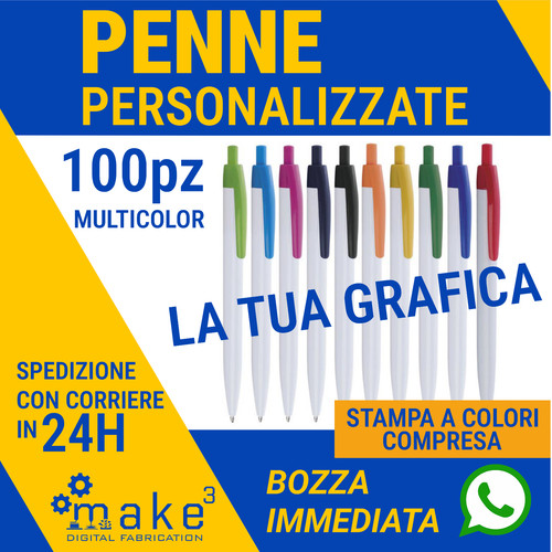 100 penne personalizzate - penne,