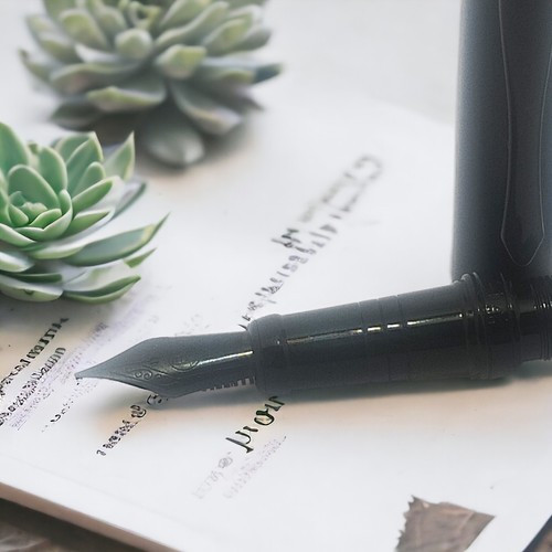 Penna stilografica nera - penna,